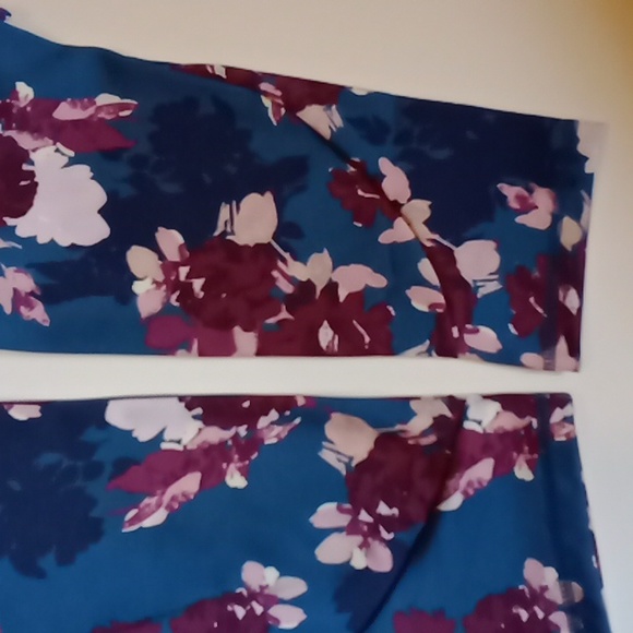 Active High Waist Tummy Control Leggings Ninfee Print (water lily) X large, NW - Picture 15 of 15